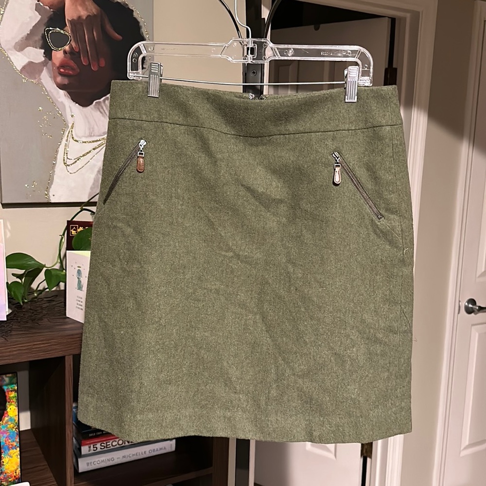 Green Talbots Wool skirt